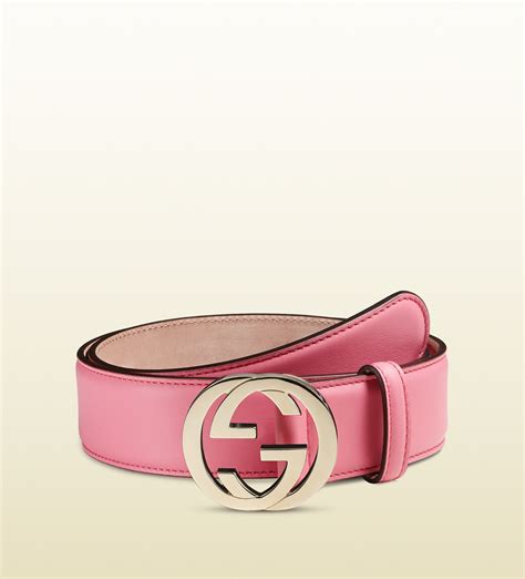 gucci interlocking belt pink.